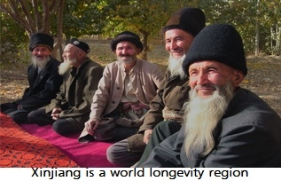 Xinjiang Minority races drink fuzhan cha and has long life