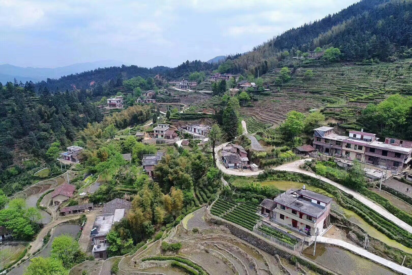 A Beautiful tea village in South Hunan