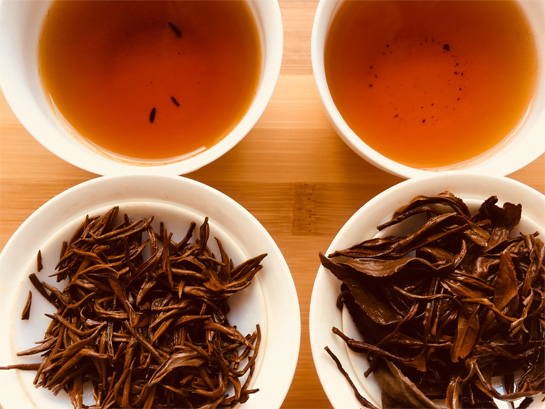 Taste Two Gong Fu Black Tea from the same tea garden